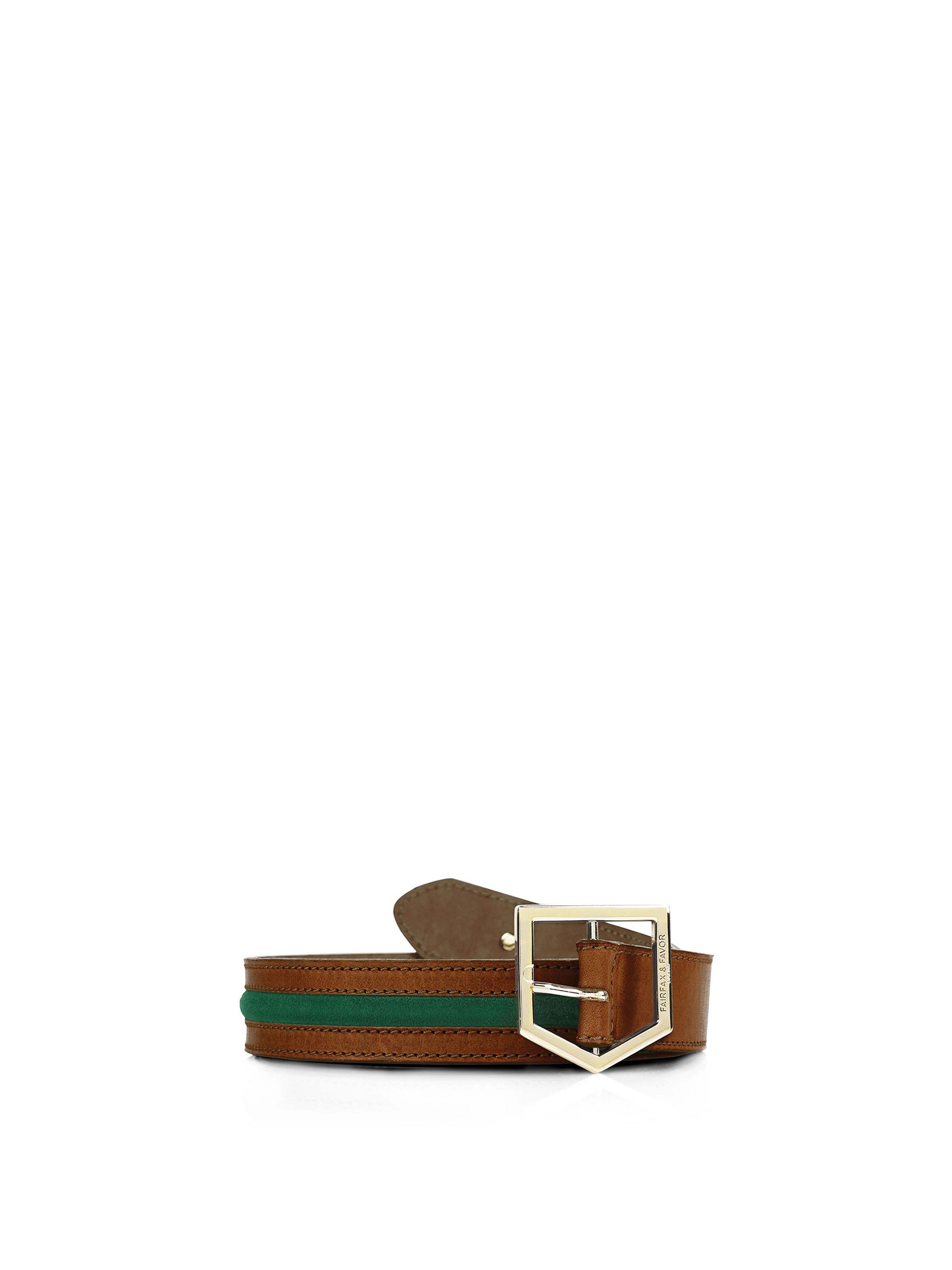 Refurbished Hampton Women's Belt Tan Emerald Refavored