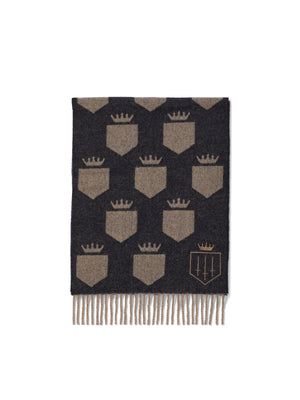 Refurbished Women's Signature Merino Scarf - Navy & Fawn