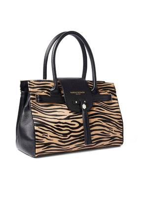Refurbished Limited Edition | Refurbished Windsor Handbag - Tan Zebra Haircalf