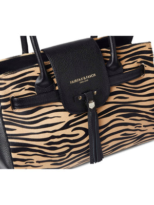 Refurbished Limited Edition | Refurbished Windsor Handbag - Tan Zebra Haircalf