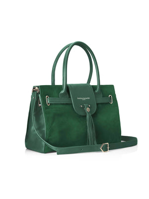 Refurbished Windsor Handbag - Emerald Green