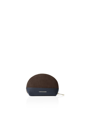 Refurbished Chiltern Coin Purse - Chocolate & Navy