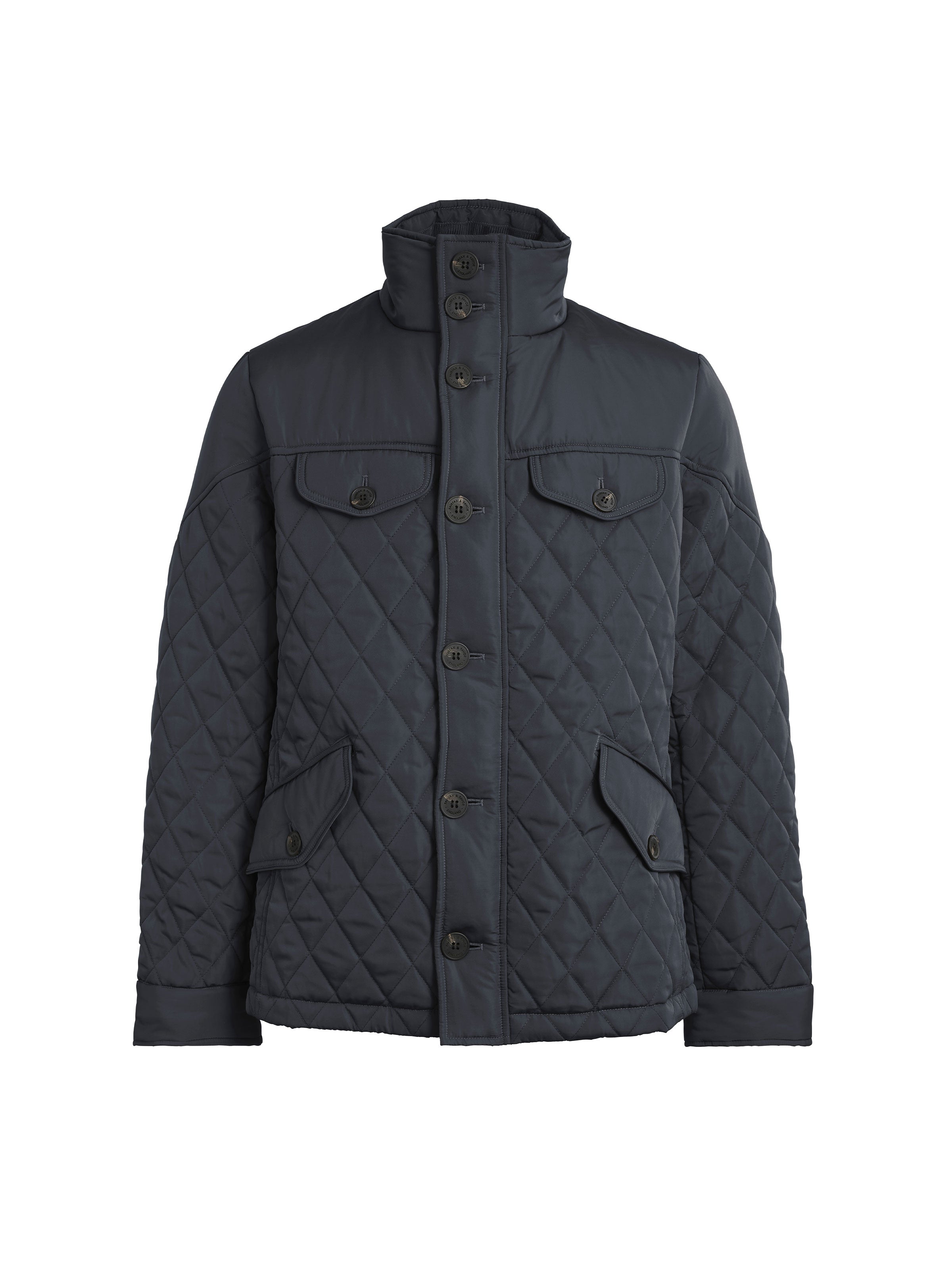 Refurbished George - Men's Jacket - Navy Quilt | Fairfax & Favor