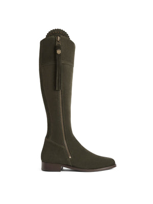 Refurbished Regina (Regular Fit) - Moss Green Suede