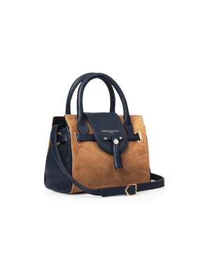 Refurbished Mini Windsor Handbag - Tan & Navy