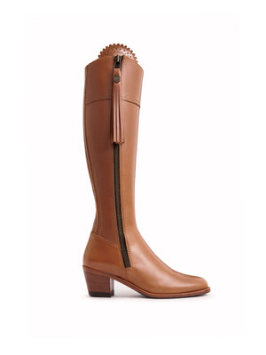Refurbished Heeled Regina (Regular Fit) - Tan Leather