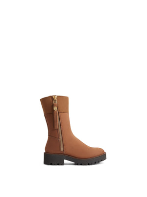 Refurbished Shearling Lined Paris - Cognac Nubuck