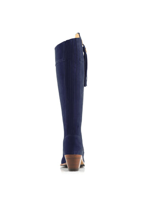 The Heeled Regina (Regular Fit) - Ink Suede
