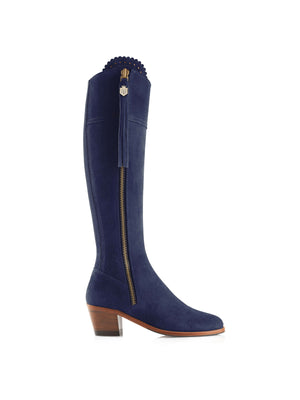 The Heeled Regina (Regular Fit) - Ink Suede