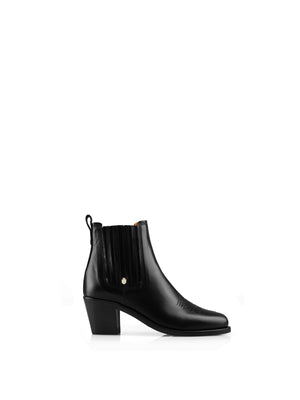 Refurbished Rockingham Ankle Boot - Black Leather
