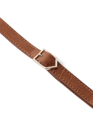 Refurbished Mini Windsor Handbag - Tan Croc