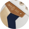 White, Navy & Gold Swatch image