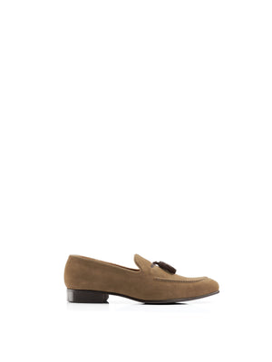 The Bedingfeld - Taupe & Chocolate Suede