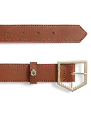 Refurbished Tetbury Belt - Tan & Navy