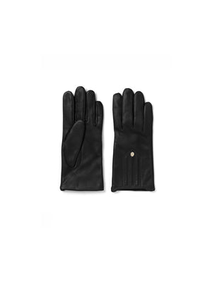 The Signature Cashmere & Wool Lined Gloves (Black)