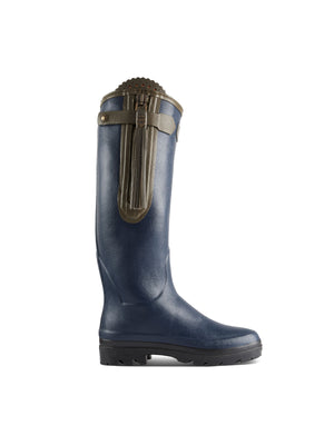 L'Alliance Neoprene Lined Wellington Boot (Navy) Narrow Fit