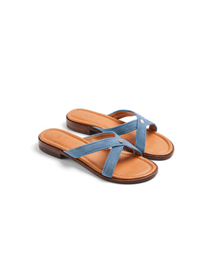 The Holkham Sandal - Cornflower Blue
