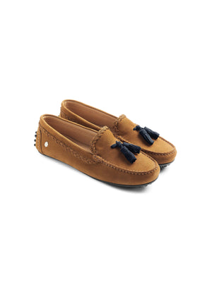 The Holt Driver - Tan & Navy