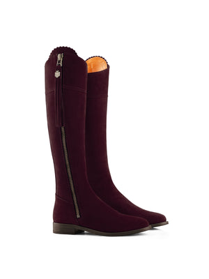 The Regina (Narrow Fit) - Plum Suede