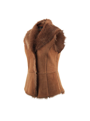 The Elizabeth Gilet - Tan
