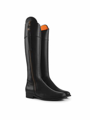 The Regina (Black) Narrow Fit - Leather Boot