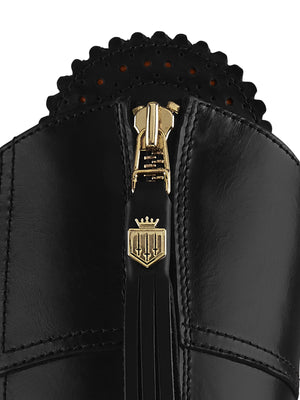The High Heeled Regina (Regular Fit) - Black Leather