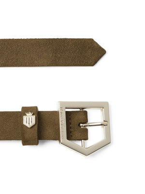 The Sennowe Belt - Olive Suede