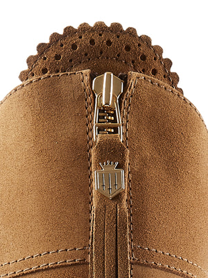 The High Heeled Regina (Tan) Sporting Fit - Suede Boot
