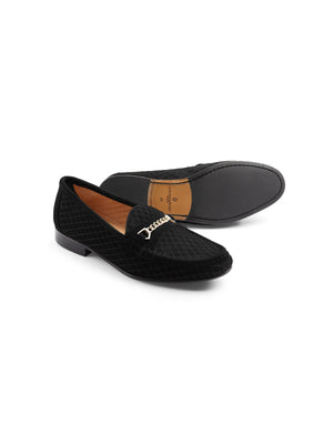 The Quilted Apsley - Black Suede