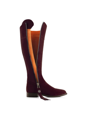 The Regina (Narrow Fit) - Plum Suede