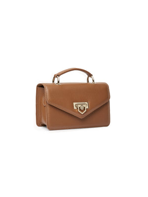 The Loxley Mini Cross Body Bag - Pebbled Tan Leather