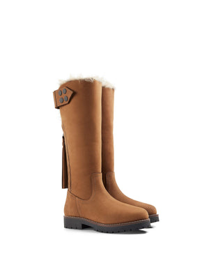The Mid Calf Verbier (Tan) - Nubuck Boot