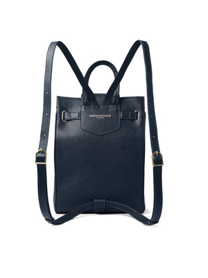 The Windsor Backpack - Tan & Navy