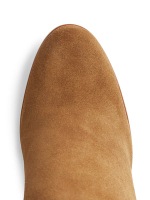 The High Heeled Regina (Tan) Sporting Fit - Suede Boot