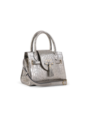 The Mini Windsor Handbag - Champagne Croc