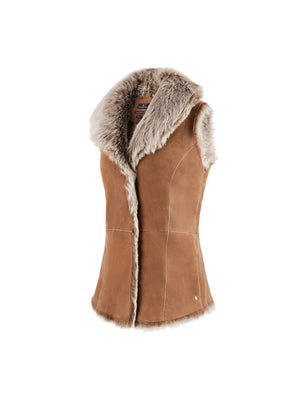 The Reversible Elizabeth Gilet - Mushroom