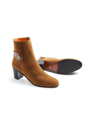 The Upton Ankle Boot - Tan Suede