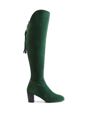 Refurbished Amira Women s Heeled Over Refurbished Knee Tan ReFavored