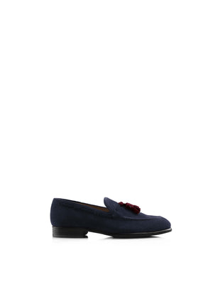 The Bedingfeld II - Navy & Burgundy Suede
