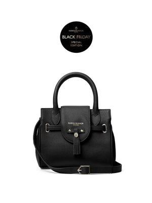 The Mini Windsor Handbag - Black Leather