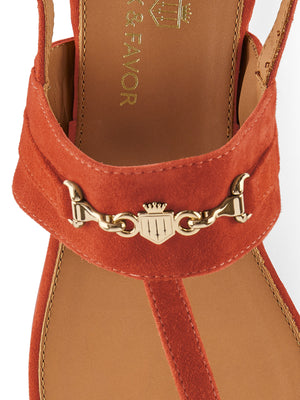 The Thornham Sandal - Sunset Orange