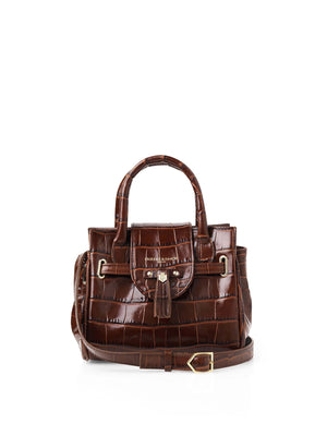 The Mini Windsor Handbag - Conker Leather