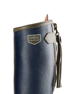 L'Alliance Neoprene Lined Wellington Boot (Navy) Sporting Fit