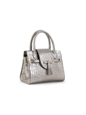The Mini Windsor Handbag - Champagne Croc