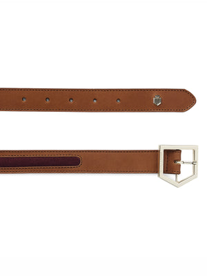 The Hampton Belt - Tan & Plum