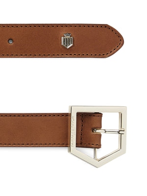 The Hampton Belt - Tan & Plum