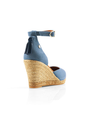 The Monaco Wedge - Cornflower Blue