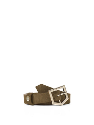 The Sennowe Belt - Olive Suede