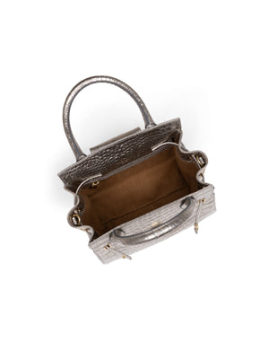 The Mini Windsor Handbag - Champagne Croc