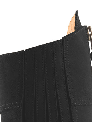 The Regina (Narrow Fit) - Black Suede